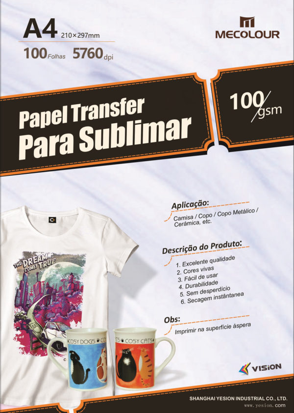 Papel Sublimático A4
